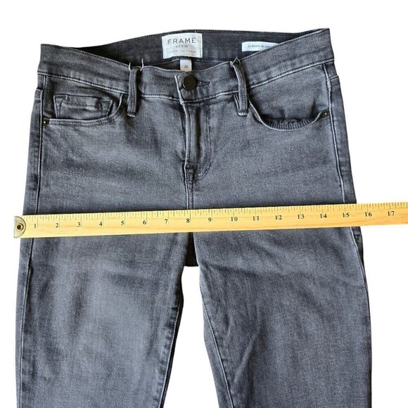 Frame Le High Skinny Grey Casual  distressed Denim Women's Jeans. Size 26 - Picture 5 of 11